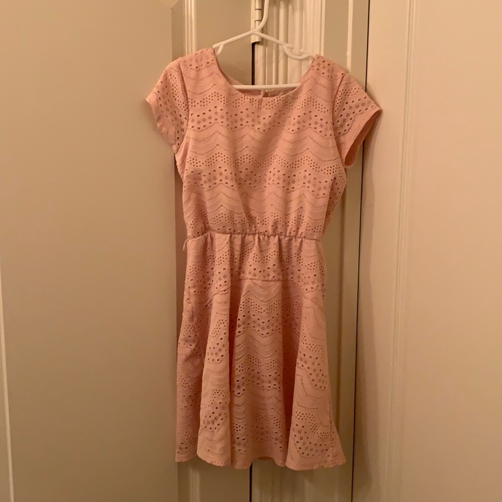 Lily rose peach girls size 10 dress